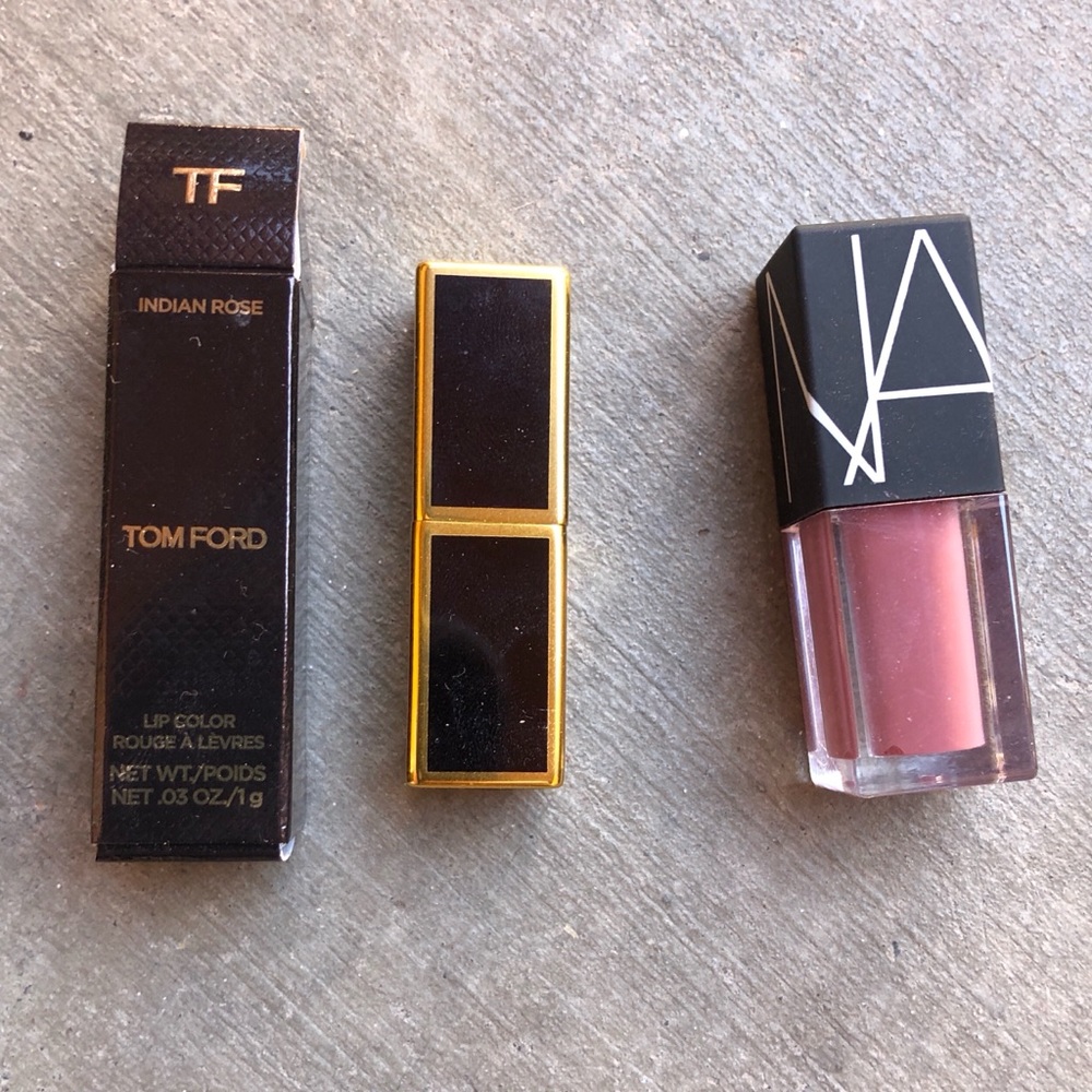 Tom Ford Indian Rose and NARS Bound Lipstick Minis